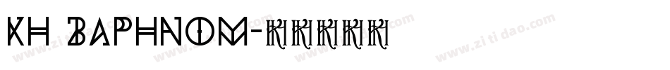Kh Baphnom字体转换
